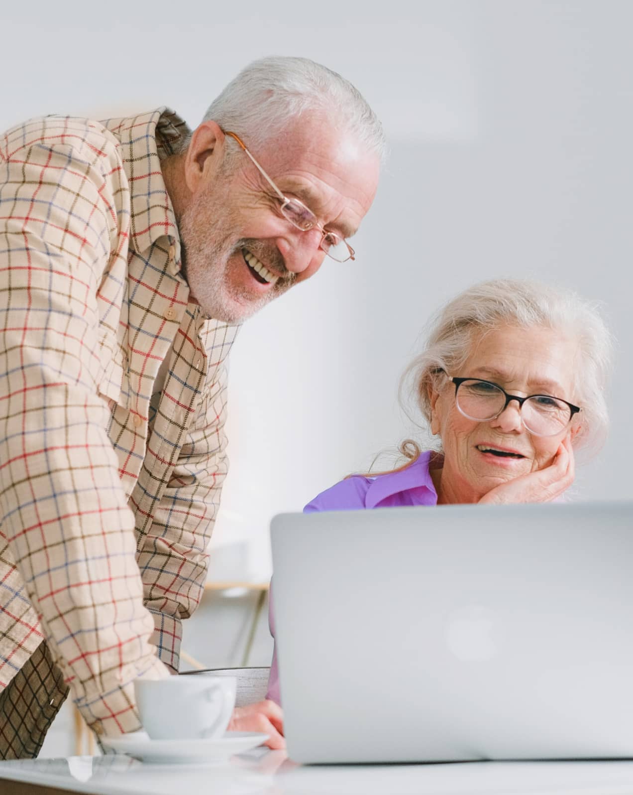 Best Elder Care For Your Loved Ones Seniors Watching Computer - ElderlyCare X Webflow Template